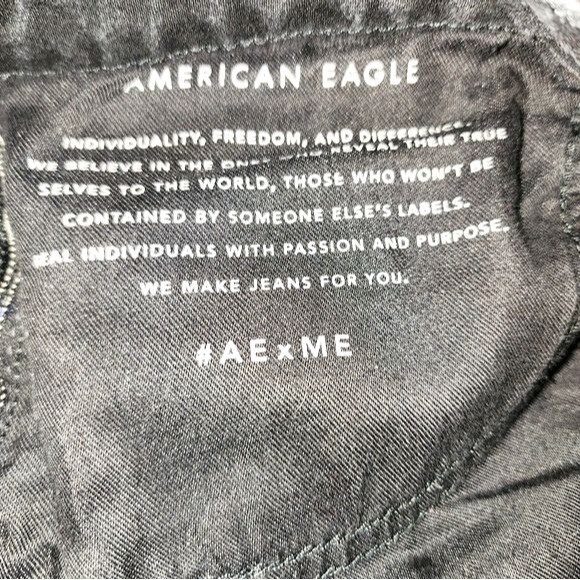 American Eagle Men Black Cozy Airflex+ Athletic Fit Distressed Jeans Size 31X30* - Picture 6 of 8